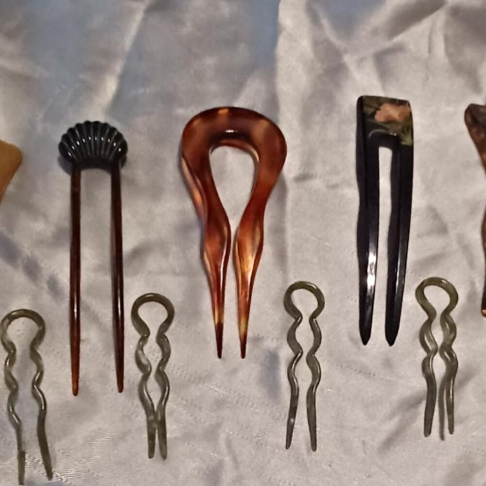 Large Lot of Assorted Vintage Hair Accessories - Picture 9 of 10